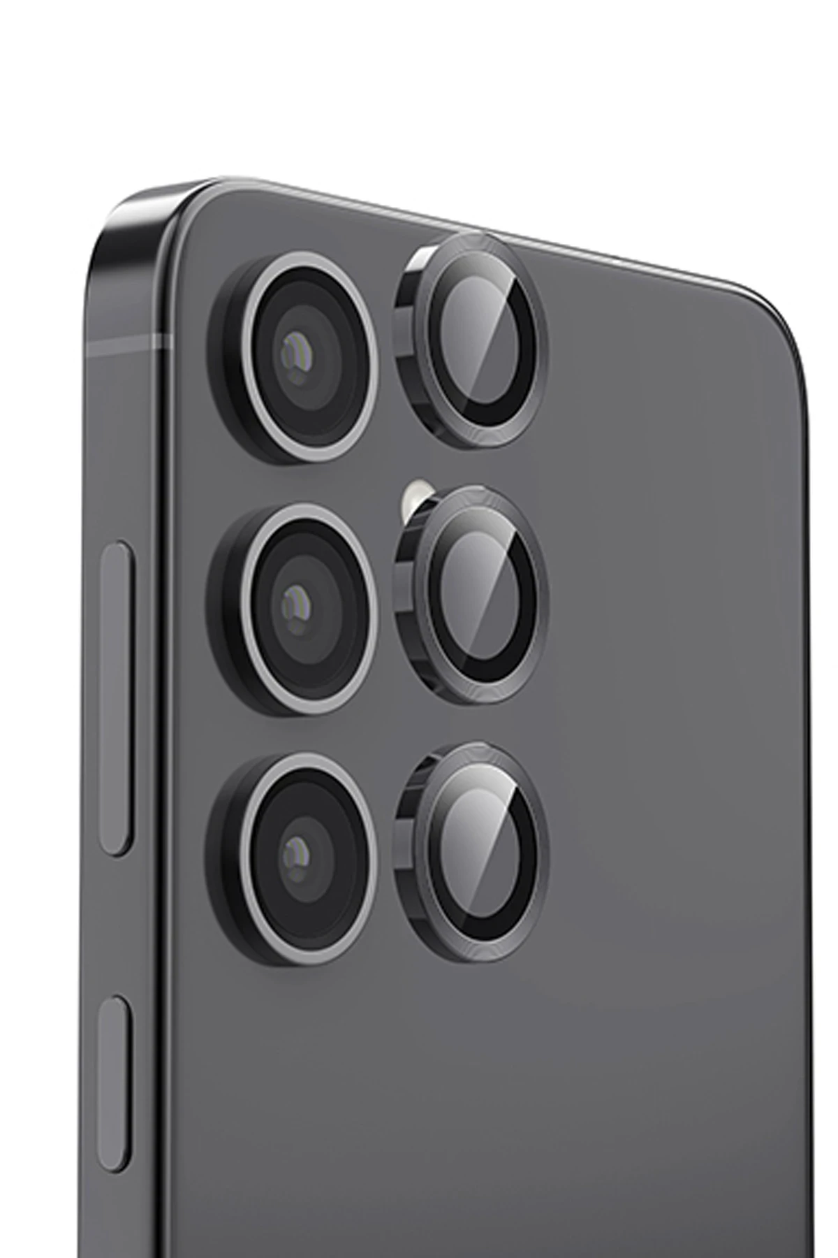 Newface Samsung Galaxy S25 Raze Metal Kamera Lens - Siyah