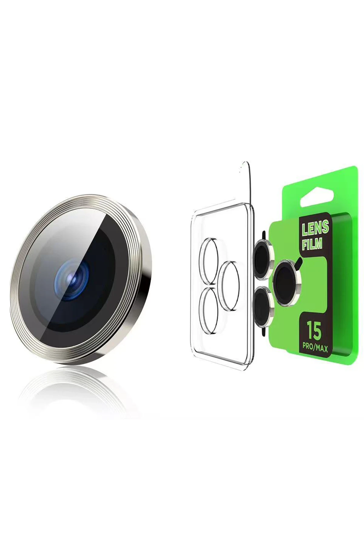 Newface Samsung Galaxy S25 Ultra Raze Metal Kamera Lens - Gümüş