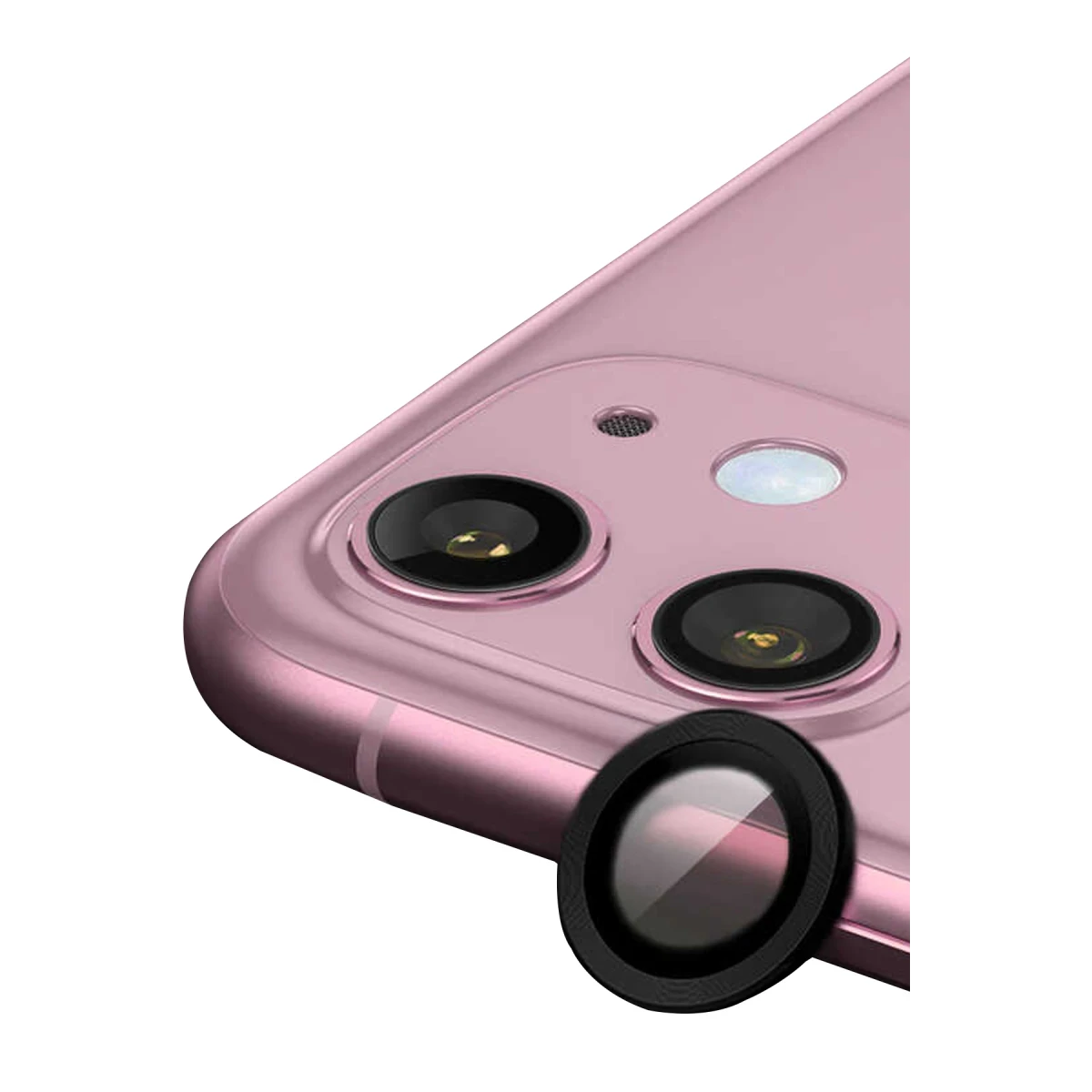 Newface Apple iPhone 12 Mini Raze Metal Kamera Lens - Siyah — görsel 3