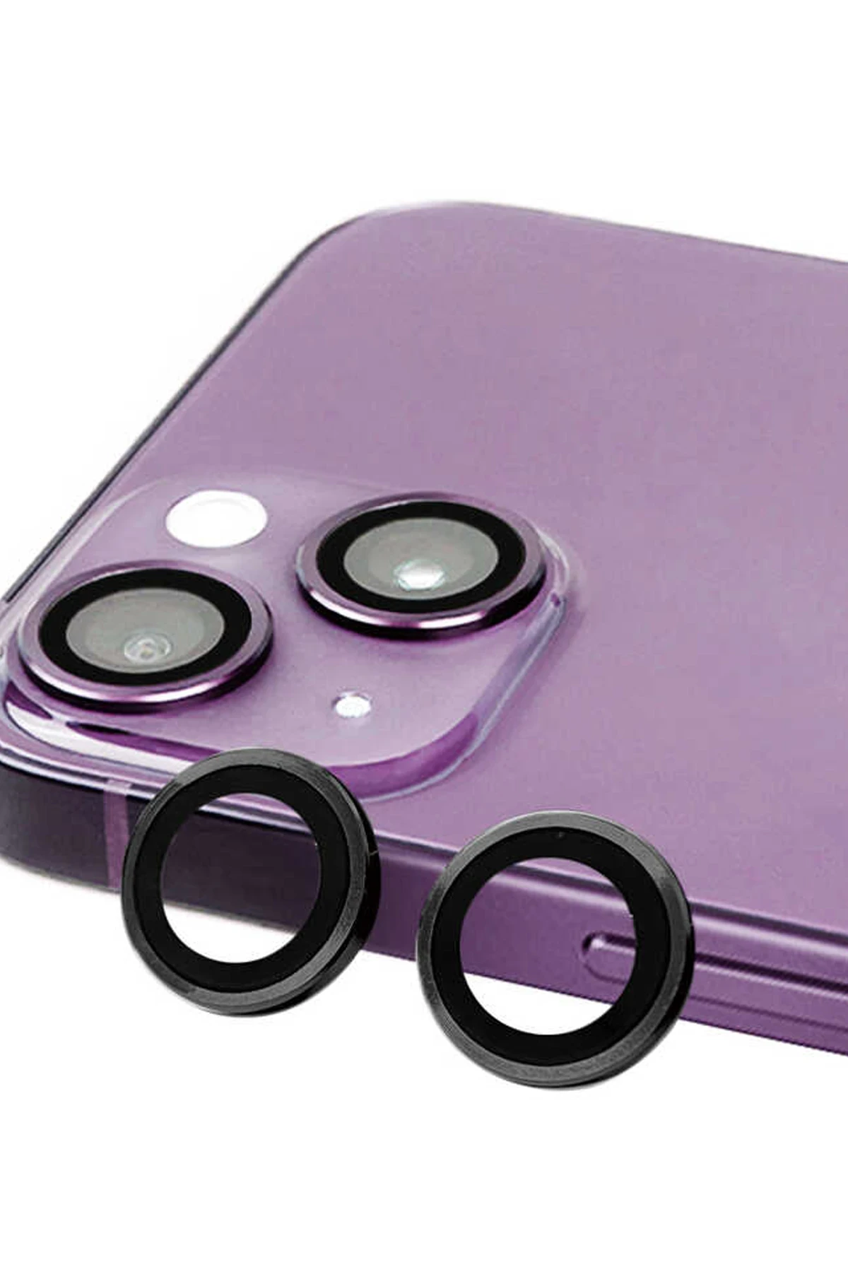 Newface Apple iPhone 13 Raze Metal Kamera Lens - Siyah