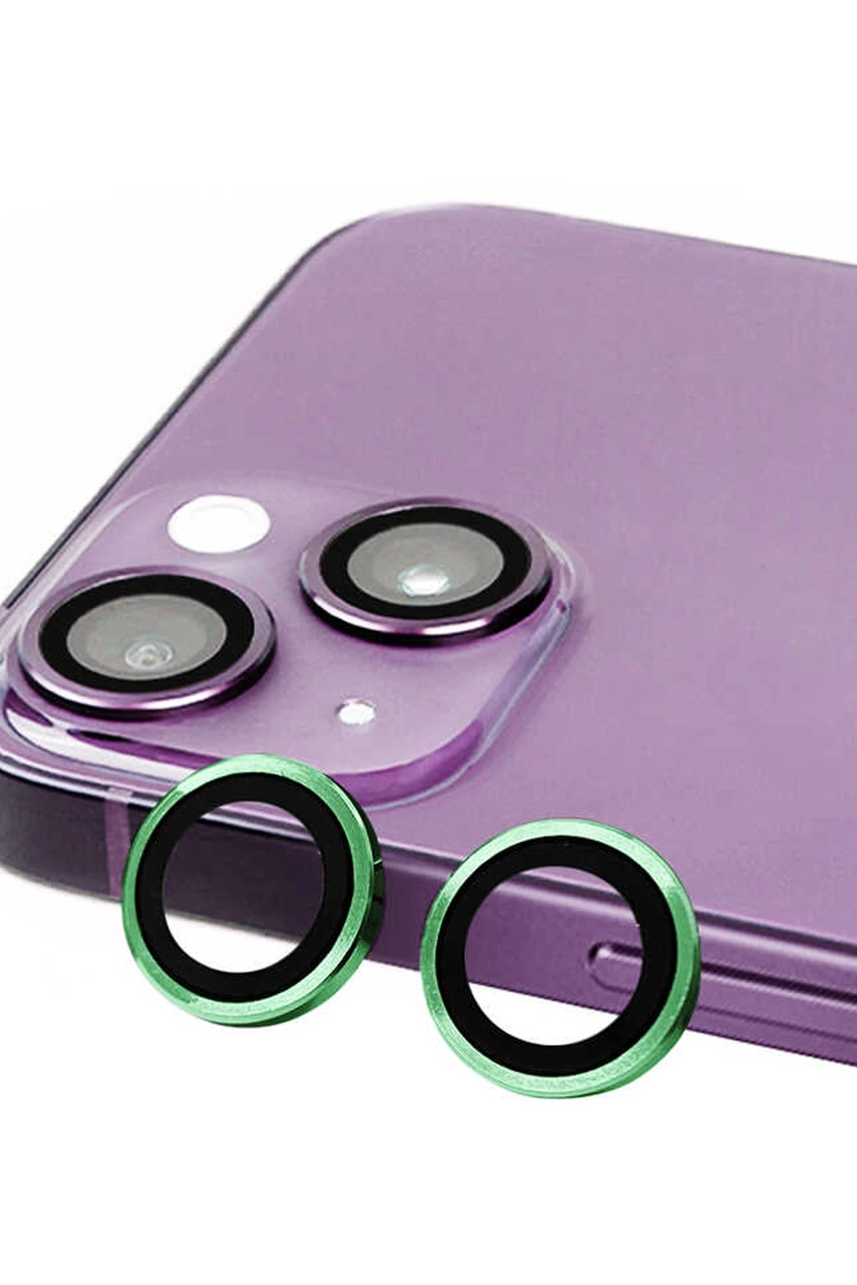Newface iPhone 13 Raze Metal Kamera Lens - Yeşil