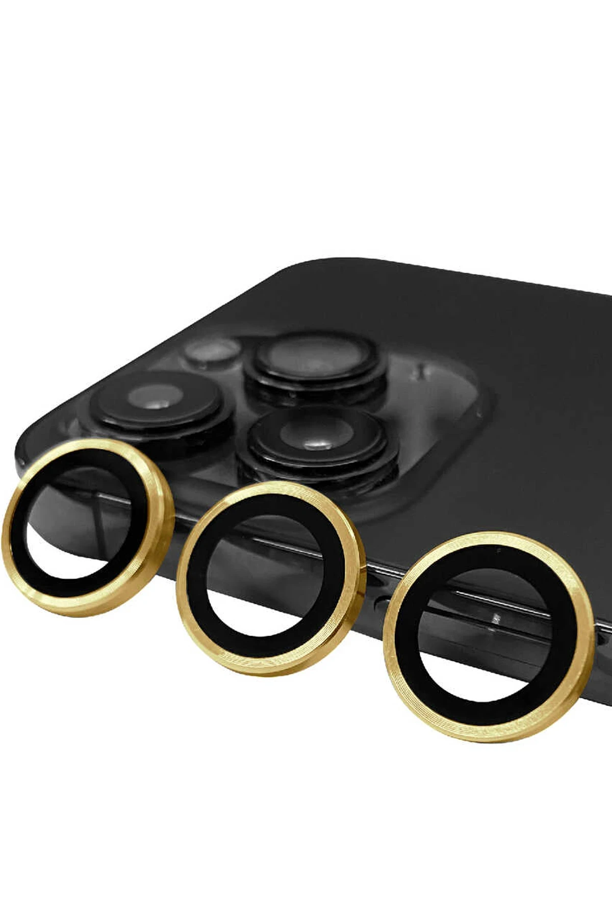 Newface iPhone 13 Pro Max Raze Metal Kamera Lens - Gold