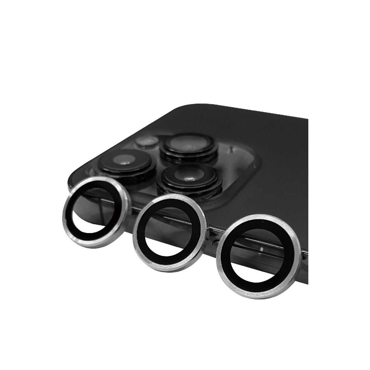 Newface Apple iPhone 13 Pro Raze Metal Kamera Lens - Gümüş — görsel 5