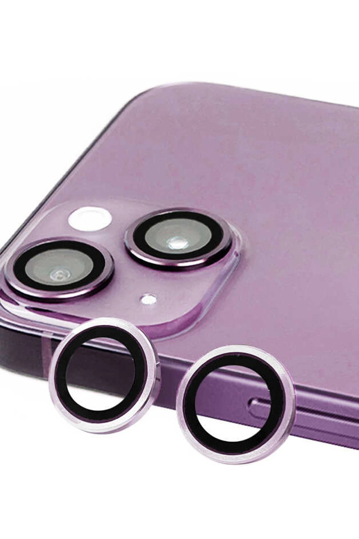 Newface iPhone 14 Plus Raze Metal Kamera Lens - Mor