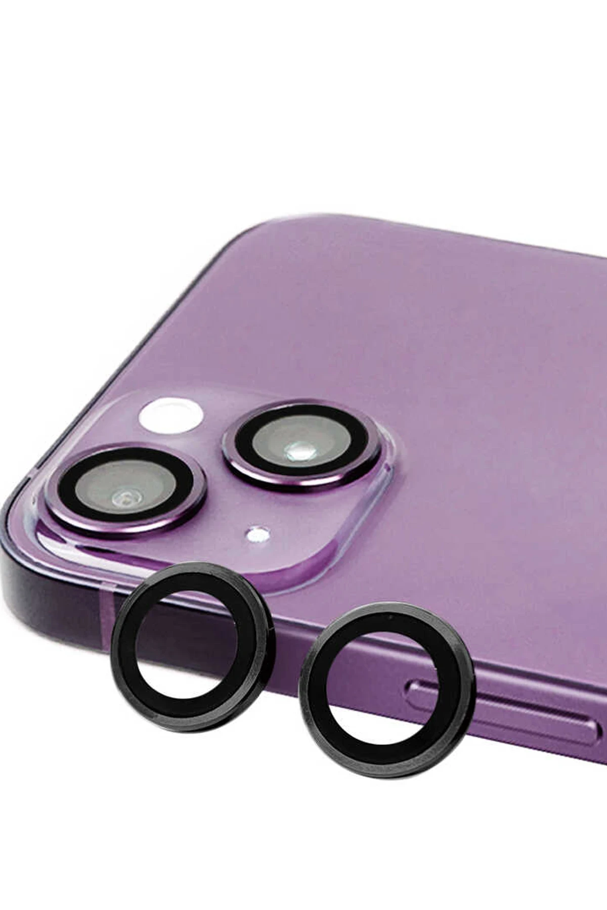 Newface Apple iPhone 15 Plus Raze Metal Kamera Lens - Siyah