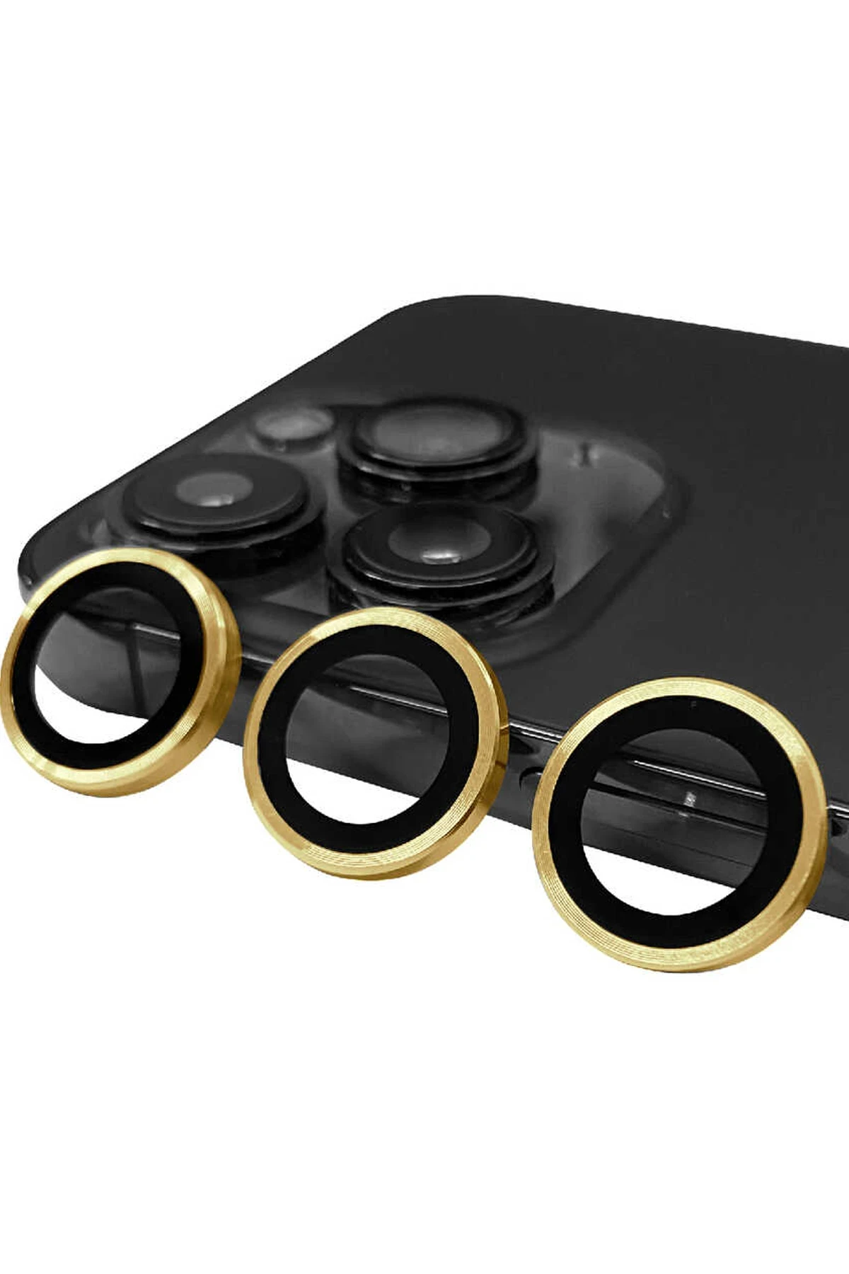 Newface iPhone 14 Pro Max Raze Metal Kamera Lens - Gold