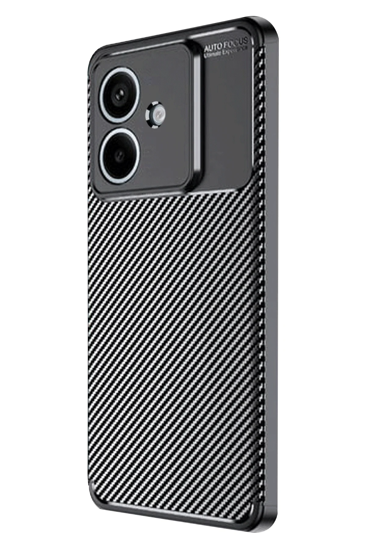 Newface Oppo A3 Kılıf Auto Focus Karbon Kapak - Siyah — görsel 2