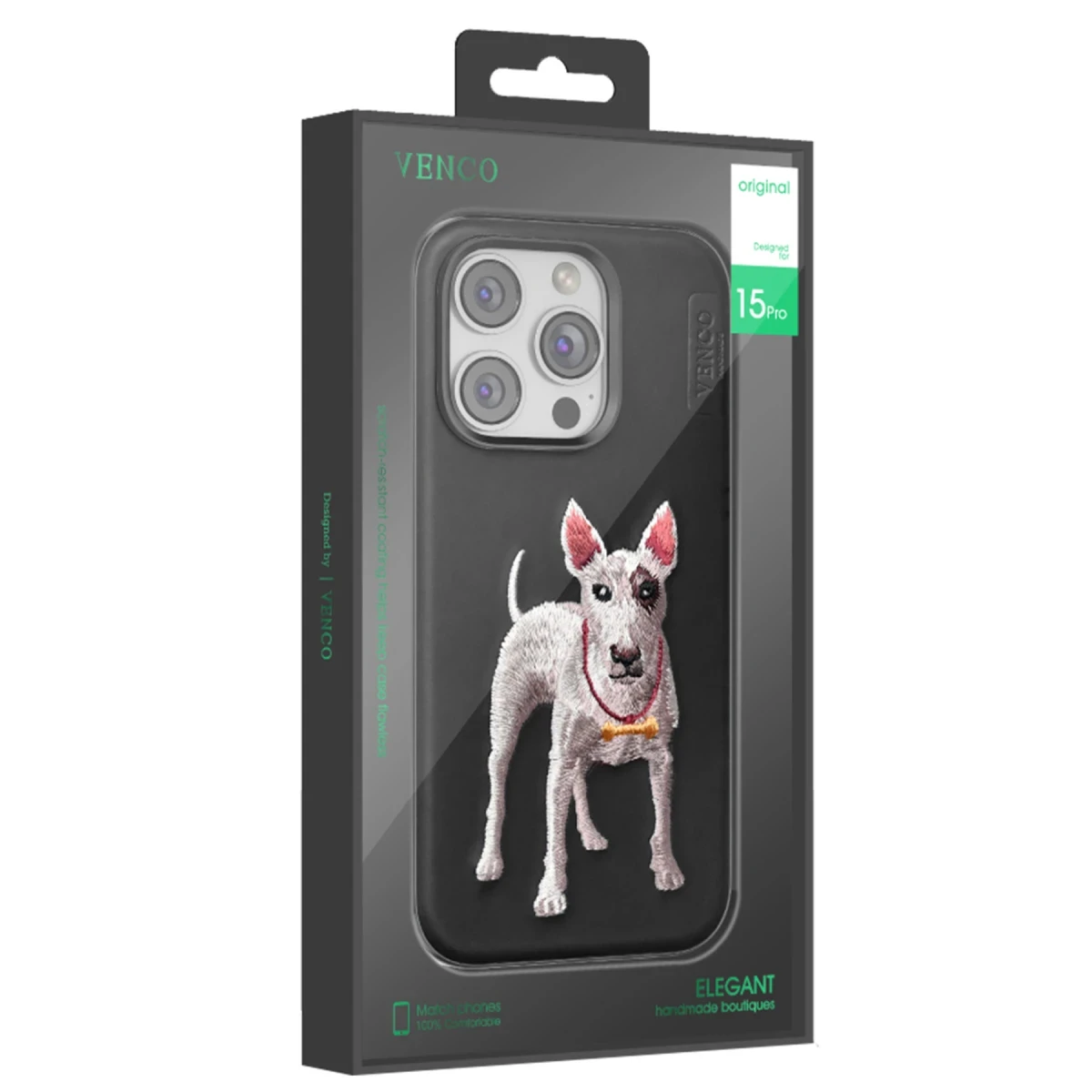Venco Apple iPhone 16 Perma Desenli Kapak - Kahverengi