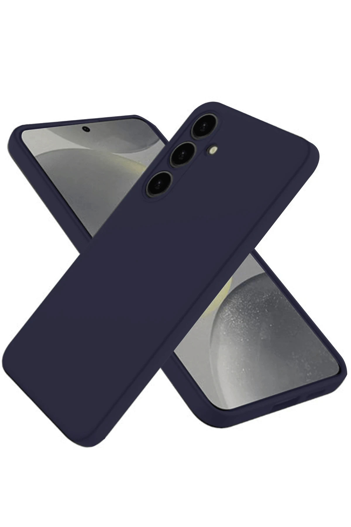 Newface Samsung Galaxy A56 Kılıf Nano içi Kadife Silikon - Lacivert