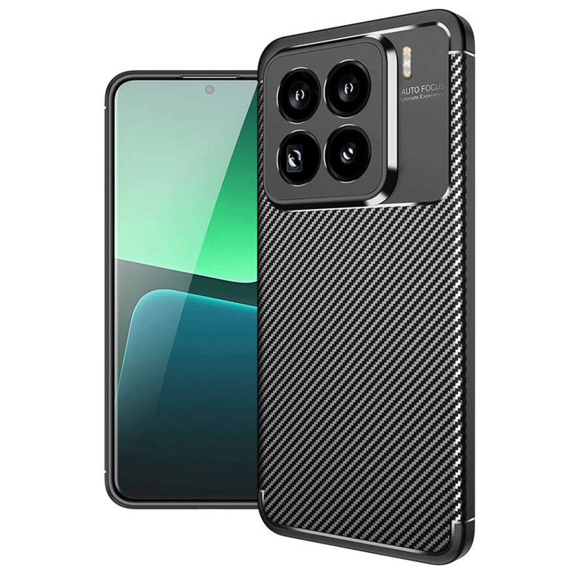 Newface Xiaomi Mi 15 Pro Kılıf Auto Focus Karbon Kapak - Siyah — görsel 7