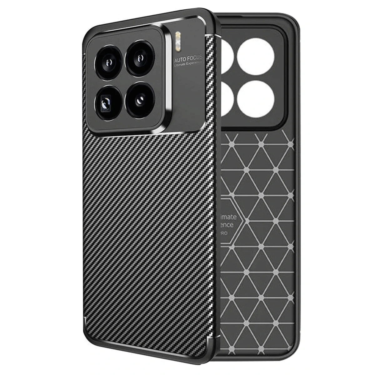 Newface Xiaomi Mi 15 Pro Kılıf Auto Focus Karbon Kapak - Siyah — görsel 6