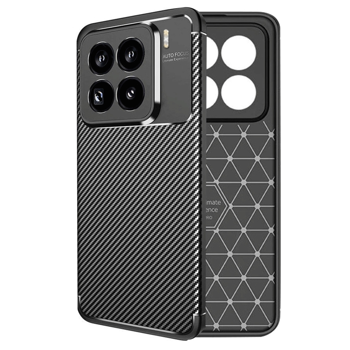 Newface Xiaomi Mi 15 Pro Kılıf Auto Focus Karbon Kapak - Siyah — görsel 9