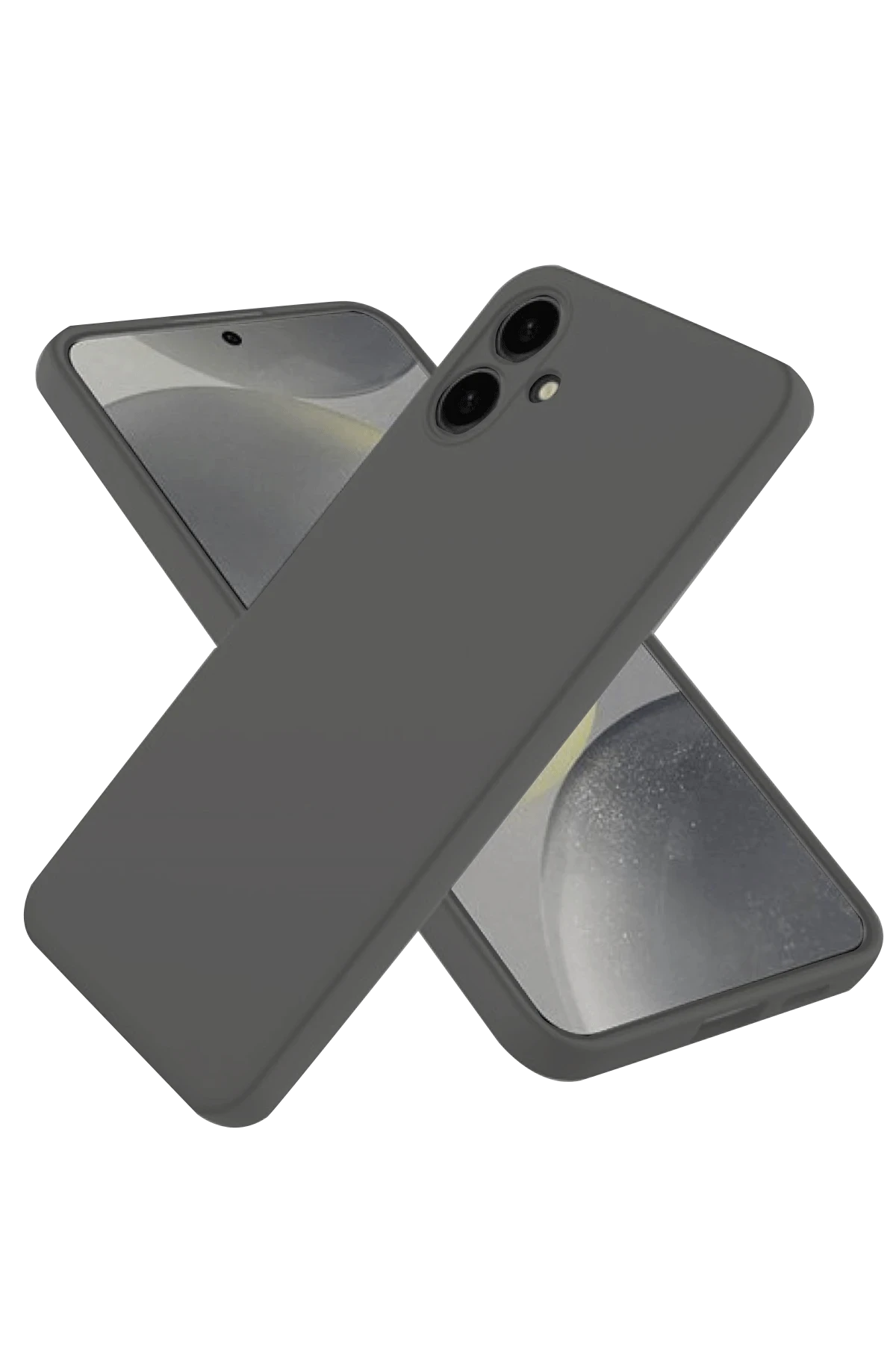 Newface Samsung Galaxy A06 Kılıf First Silikon - Gri