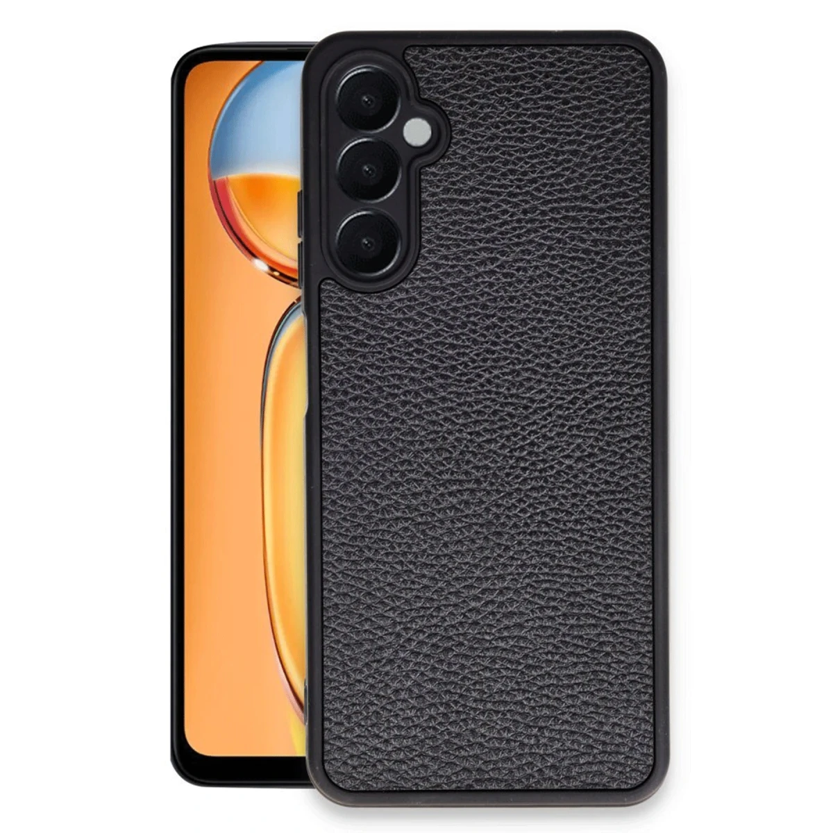 Newface Samsung Galaxy A26 Kılıf Aras Deri Kapak - Siyah — görsel 4