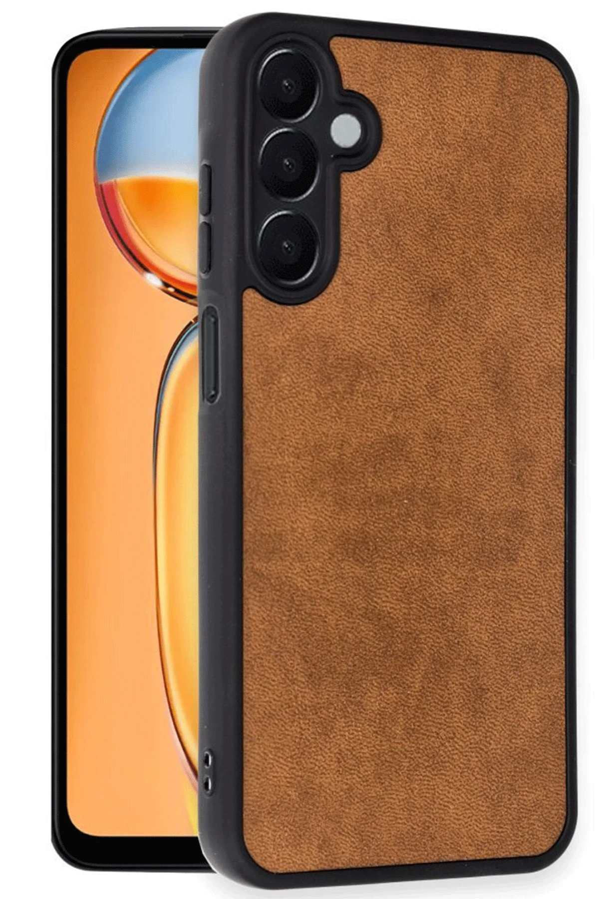 Newface Samsung Galaxy A26 Kılıf Aras Deri Kapak - Taba