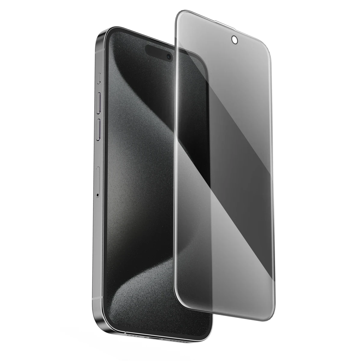 Keephone Apple iPhone 14 Pro UltraCurve Privacy 3D Cam Ekran Koruyucu - Siyah