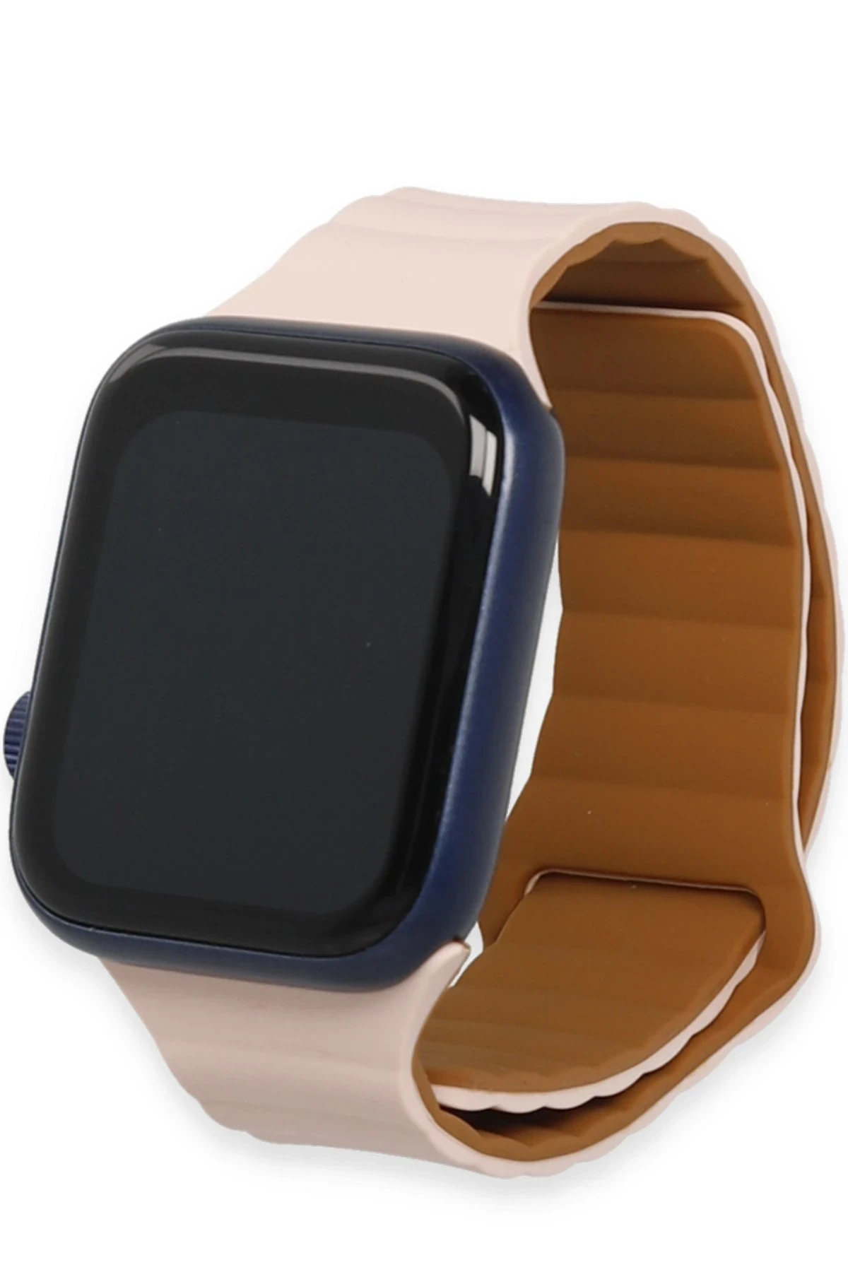 Newface Apple Watch 42mm KR411 Tailored Strap Kordon - Pudra
