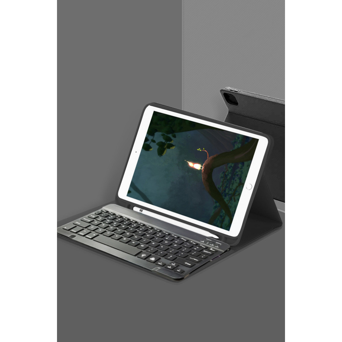 Newface Samsung Galaxy T220 Tab A7 Lite Kılıf KC01 Smart Klavyeli Tablet Kılıfı - Siyah — görsel 7