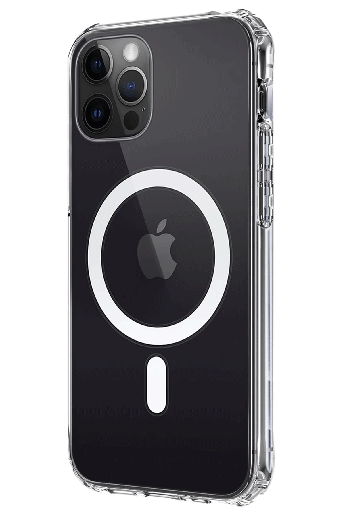 Newface Apple iPhone 12 Kılıf Magneticsafe Şeffaf Silikon - Şeffaf — görsel 2