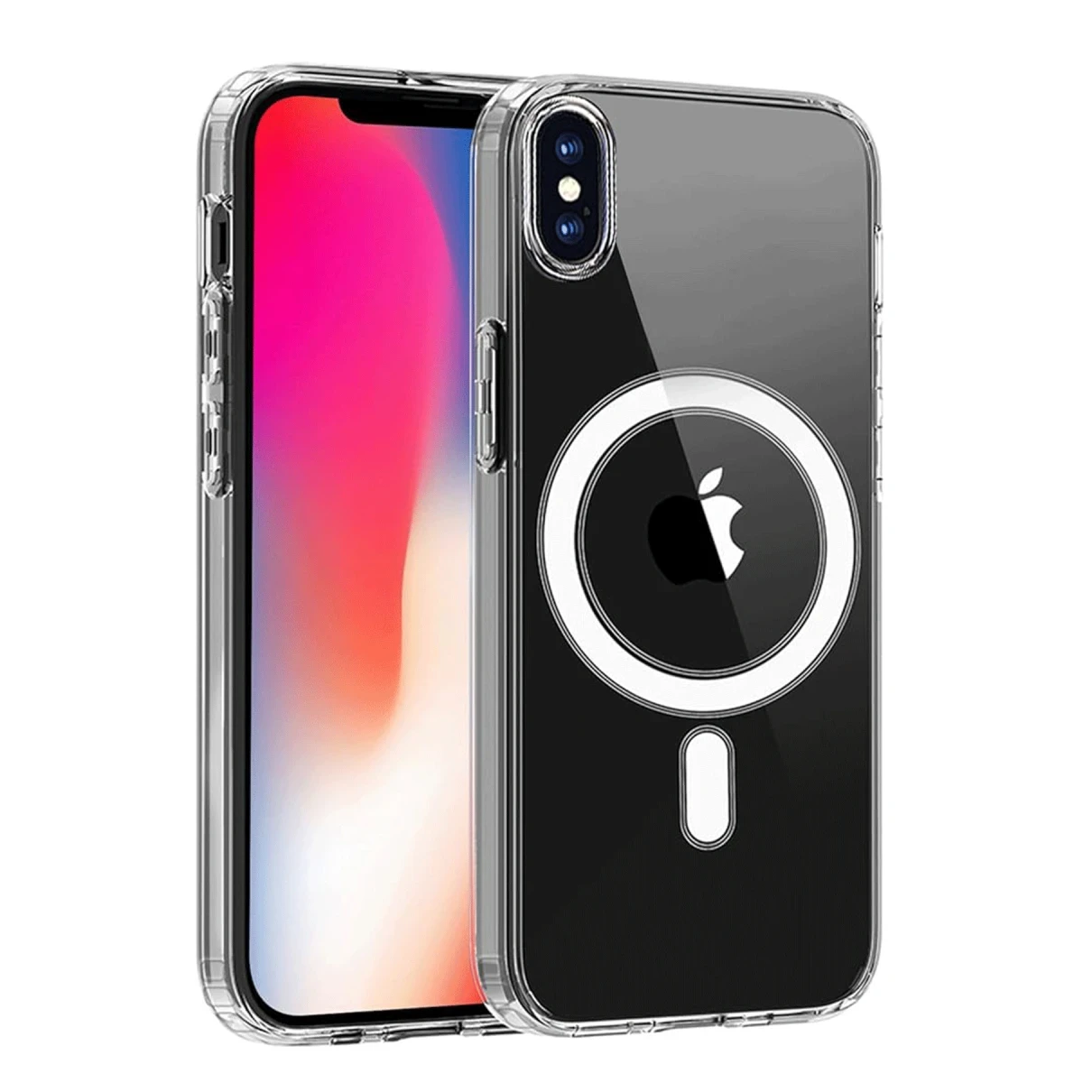 Newface Apple iPhone X Kılıf Magneticsafe Şeffaf Silikon - Şeffaf — görsel 3