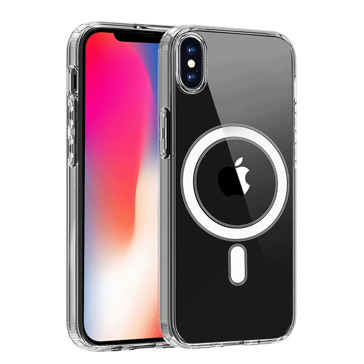 Newface Apple iPhone X Kılıf Magneticsafe Şeffaf Silikon - Şeffaf — görsel 5