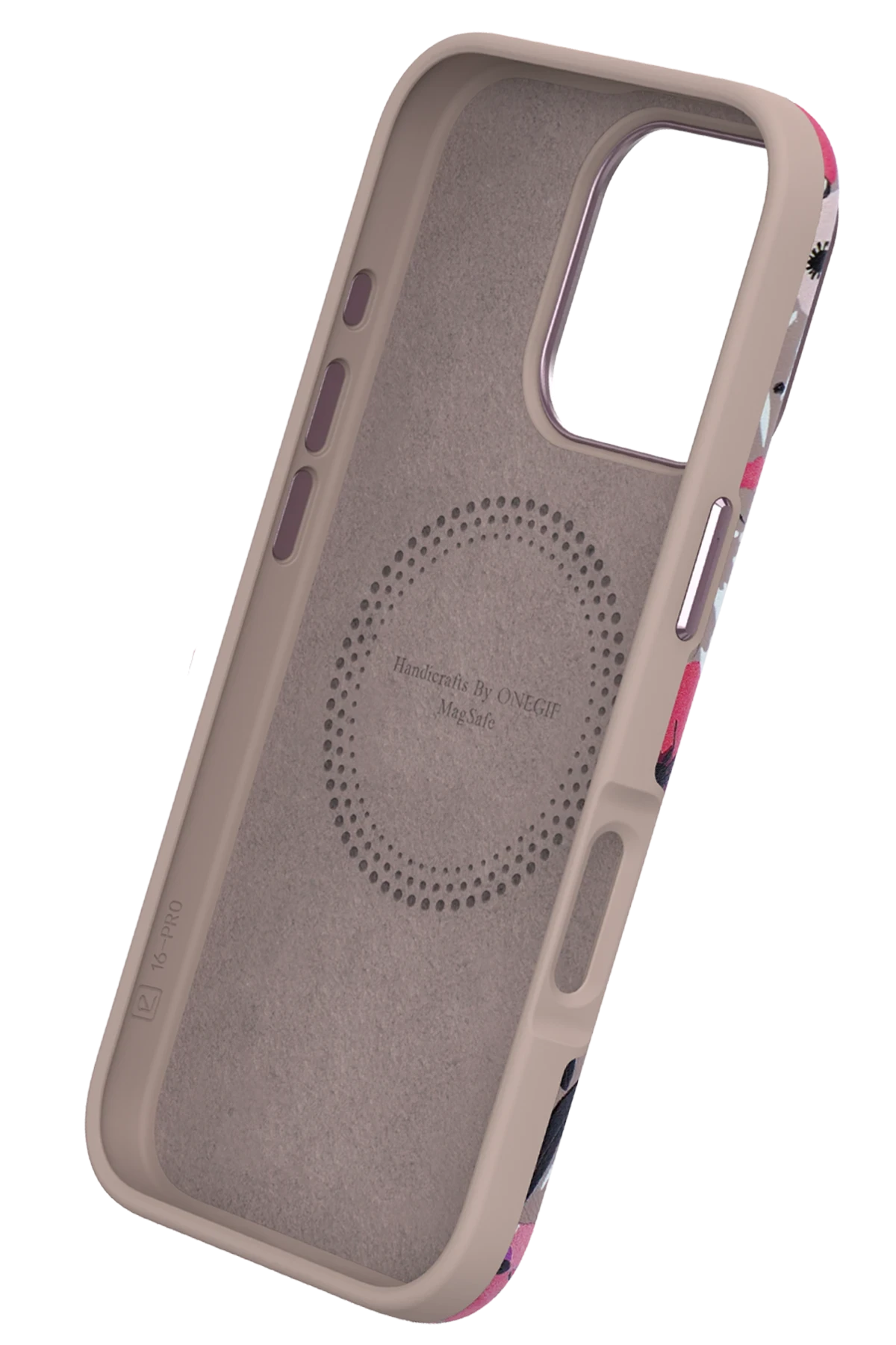 Onegif iPhone 15 Pro Flower Series Magsafe Kapak - Siyah