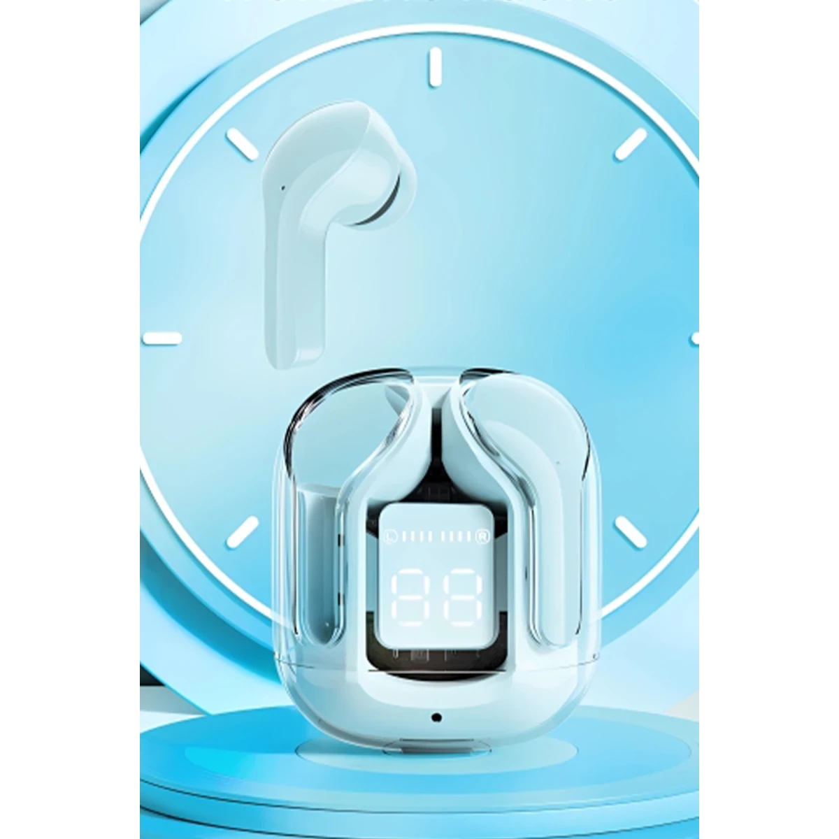 Konfulon GT13 Dijital Şarj Göstergeli Kablosuz Airpods Kulaklık - Siyah — görsel 9