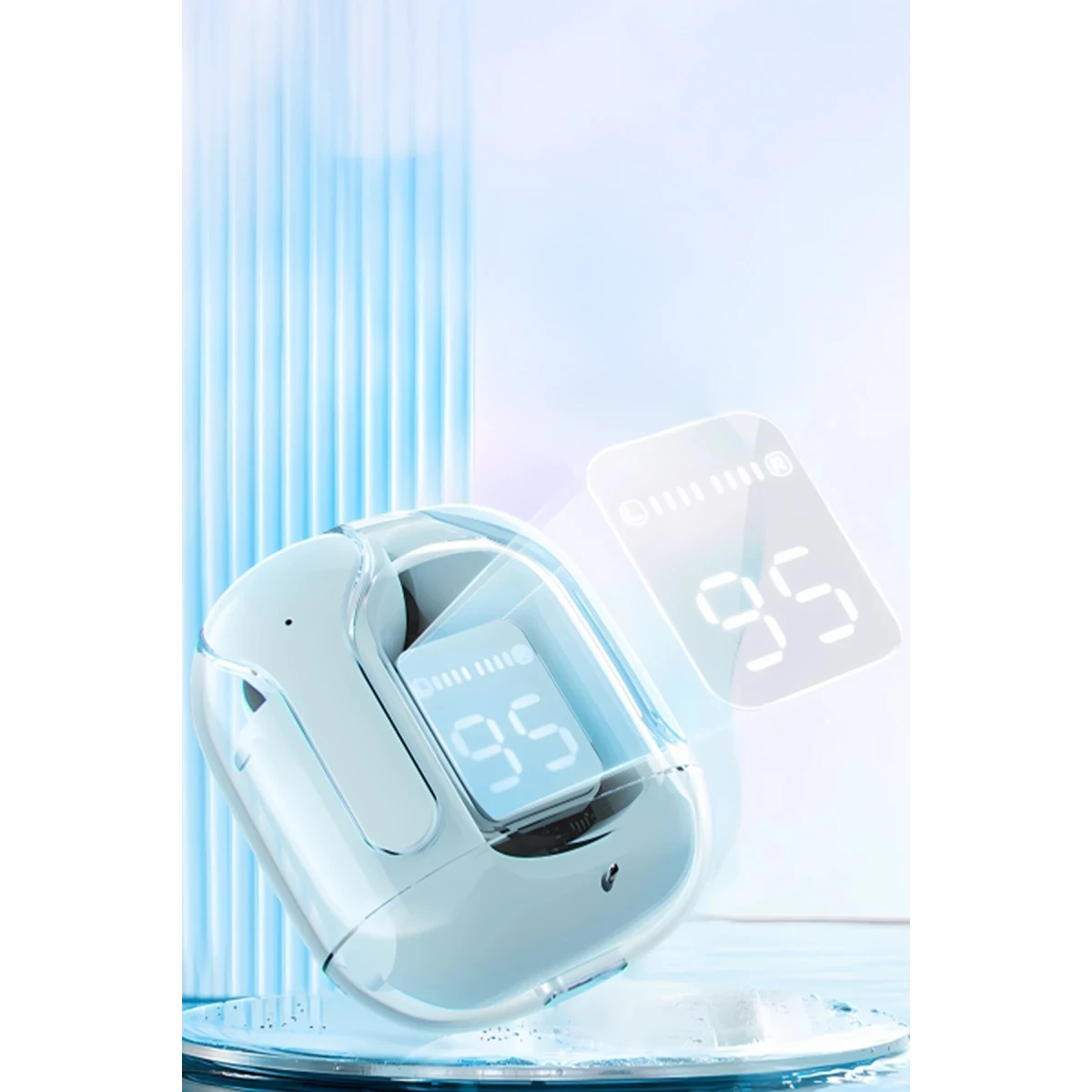 Konfulon GT13 Dijital Şarj Göstergeli Kablosuz Airpods Kulaklık - Siyah — görsel 10