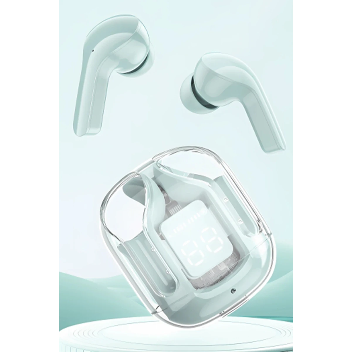 Konfulon GT13 Dijital Şarj Göstergeli Kablosuz Airpods Kulaklık - Siyah — görsel 11