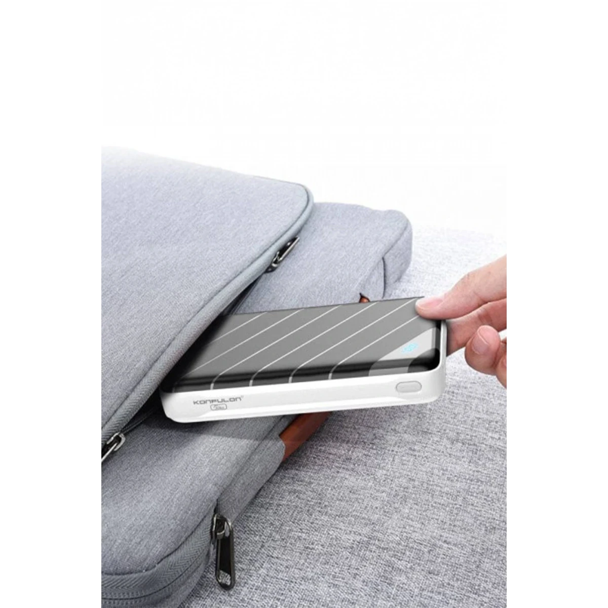 Konfulon Q13 Dijital Powerbank 20.000 mAh Hızlı Şarj - Beyaz — görsel 7