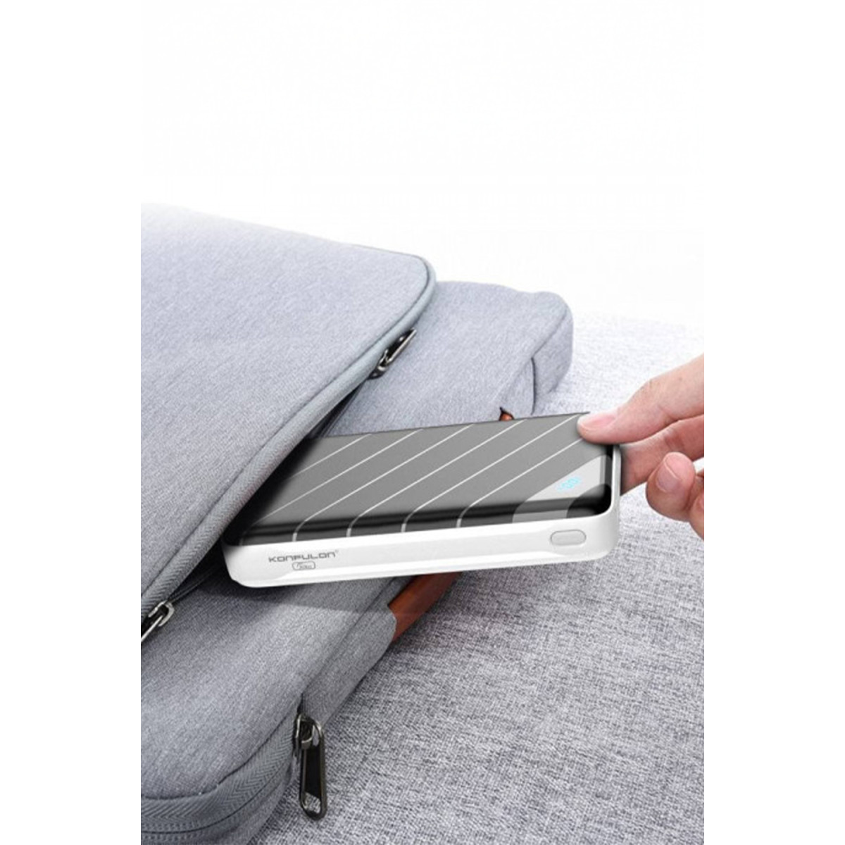 Konfulon Q13 Dijital Powerbank 20.000 mAh Hızlı Şarj - Beyaz — görsel 11