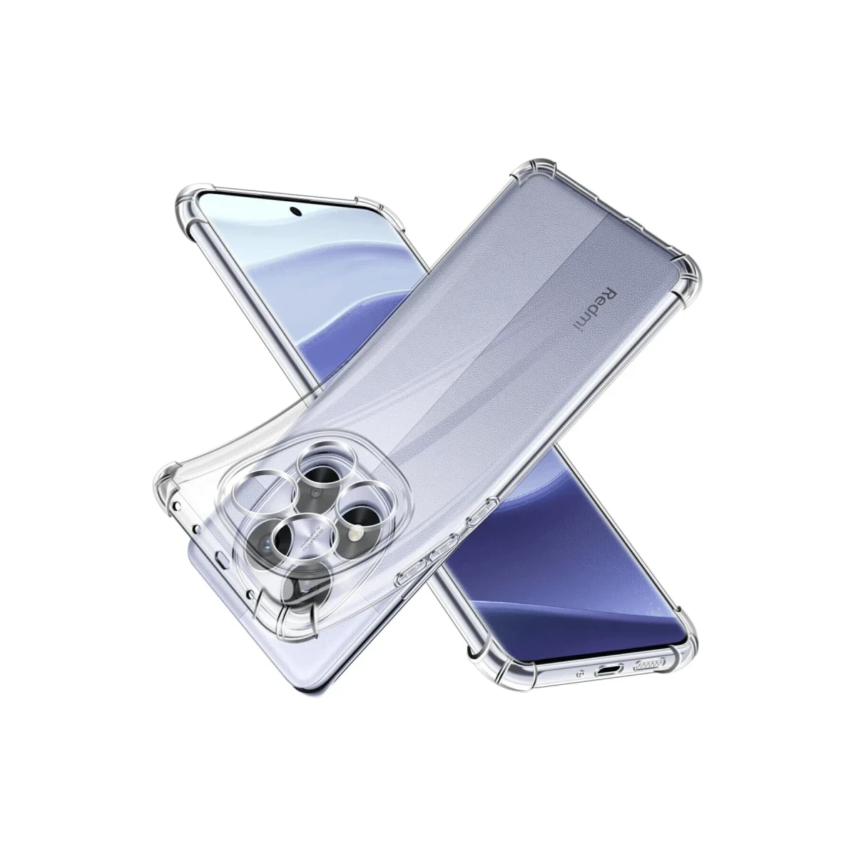 Newface Xiaomi Redmi Note 14 Pro 5G Kılıf Lüx Şeffaf Silikon — görsel 5