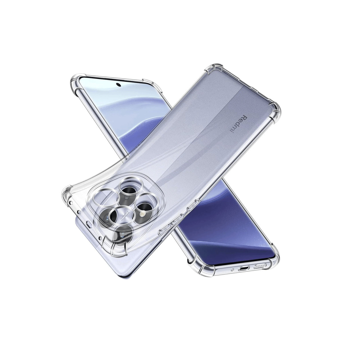 Newface Xiaomi Redmi Note 14 Pro 5G Kılıf Lüx Şeffaf Silikon — görsel 9