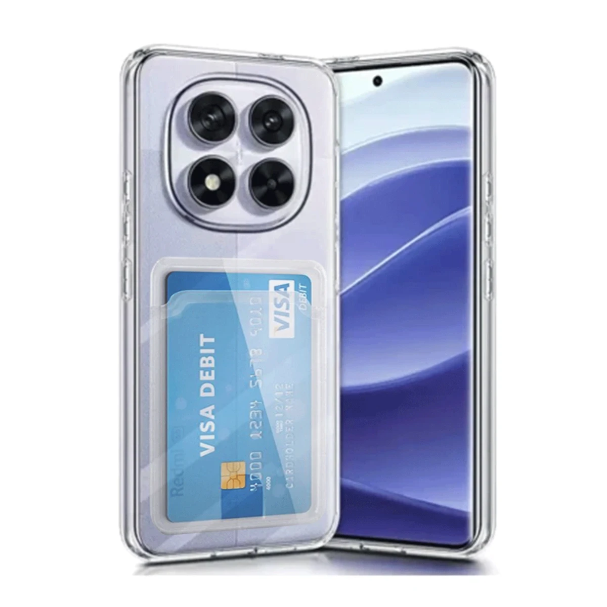 Newface Xiaomi Redmi Note 14 Pro 5G Kılıf Kart Şeffaf Silikon - Şeffaf — görsel 4