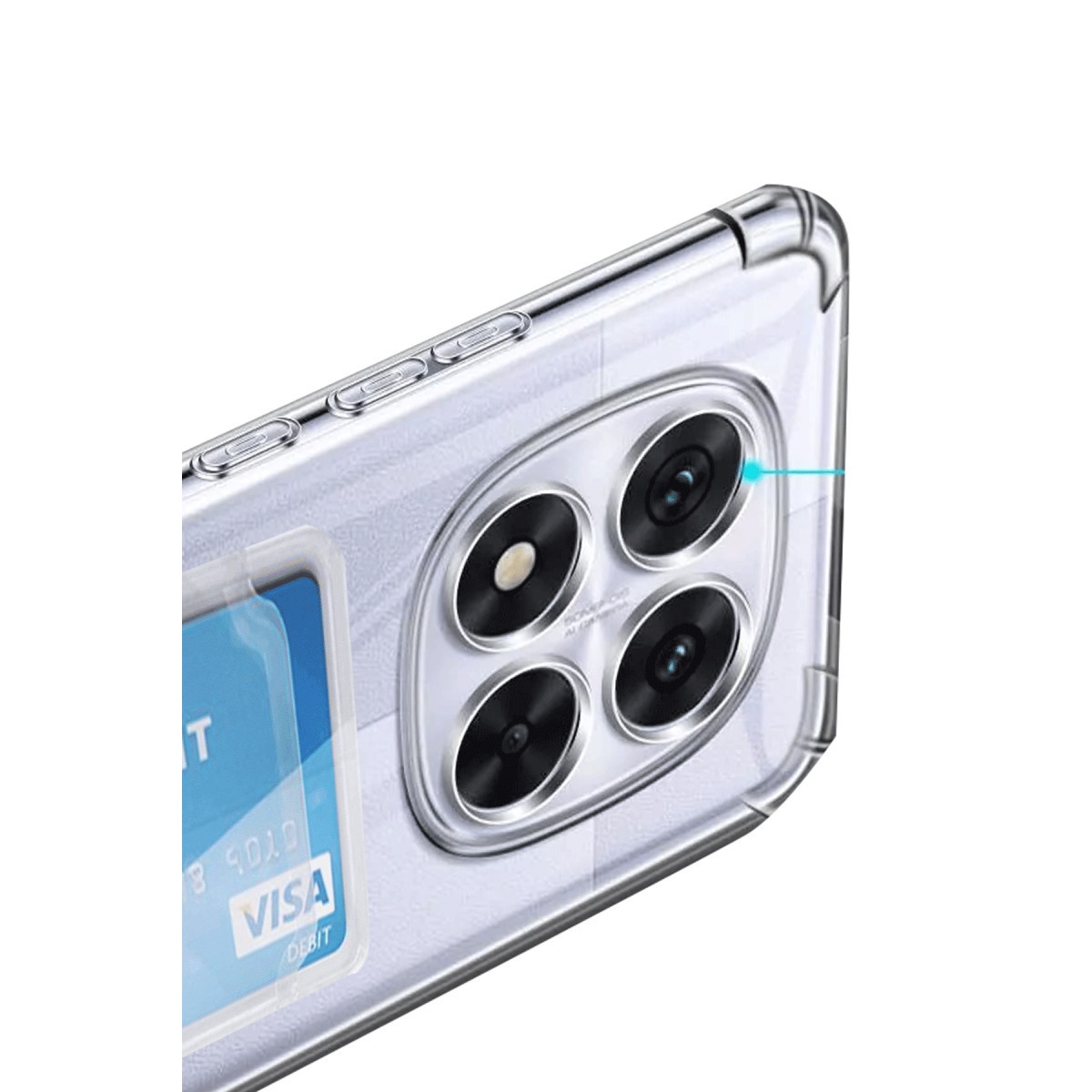 Newface Xiaomi Redmi Note 14 Pro 5G Kılıf Kart Şeffaf Silikon - Şeffaf — görsel 9