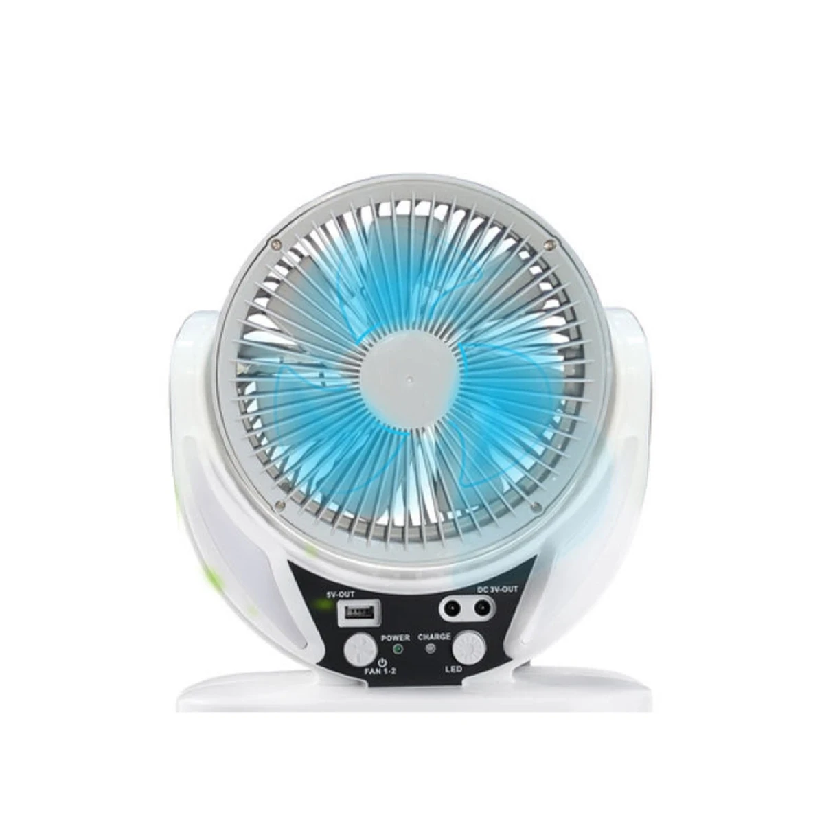 Konfulon FS21 Led Işıklı Masaüstü Soğutma Fanı - Beyaz — görsel 5