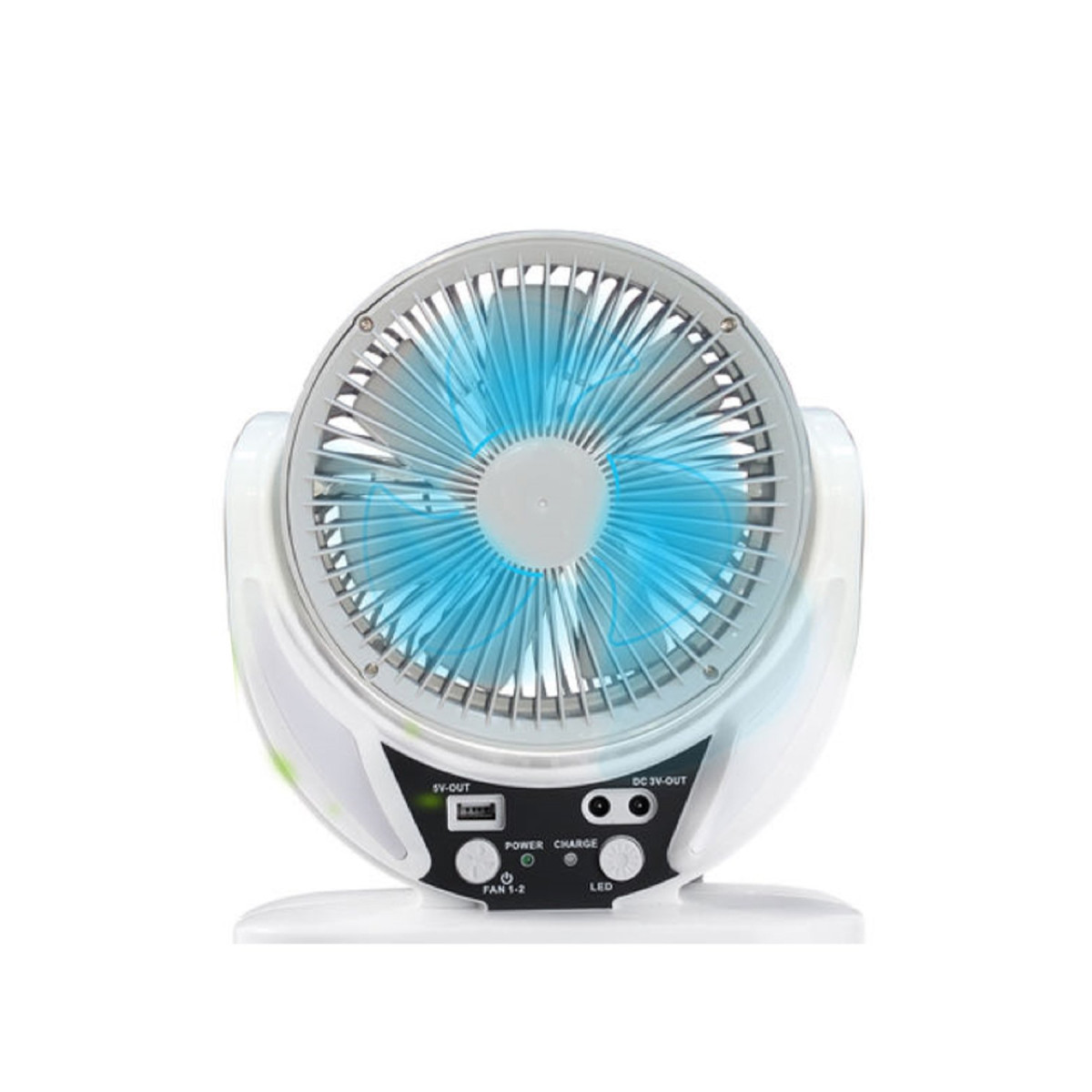 Konfulon FS21 Led Işıklı Masaüstü Soğutma Fanı - Beyaz — görsel 9