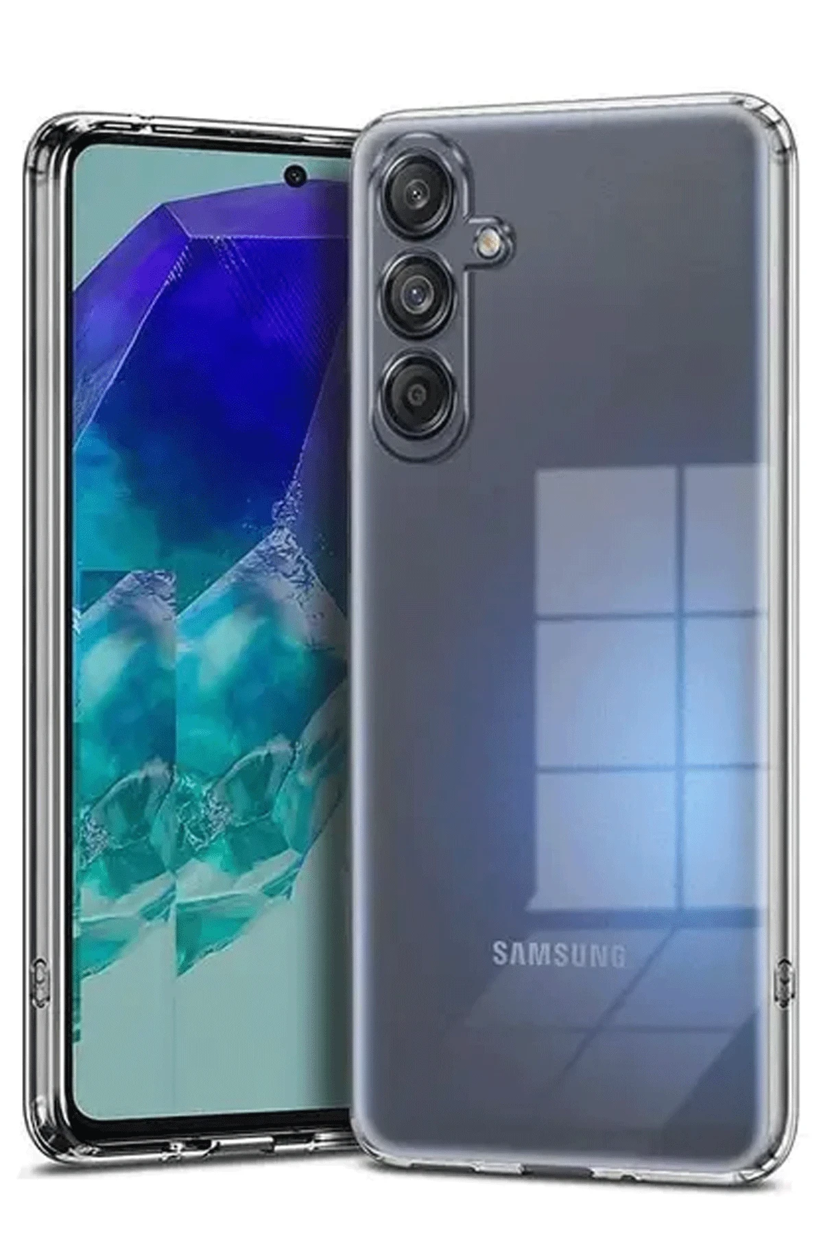 Newface Samsung Galaxy A36 Kılıf Lüx Şeffaf Silikon
