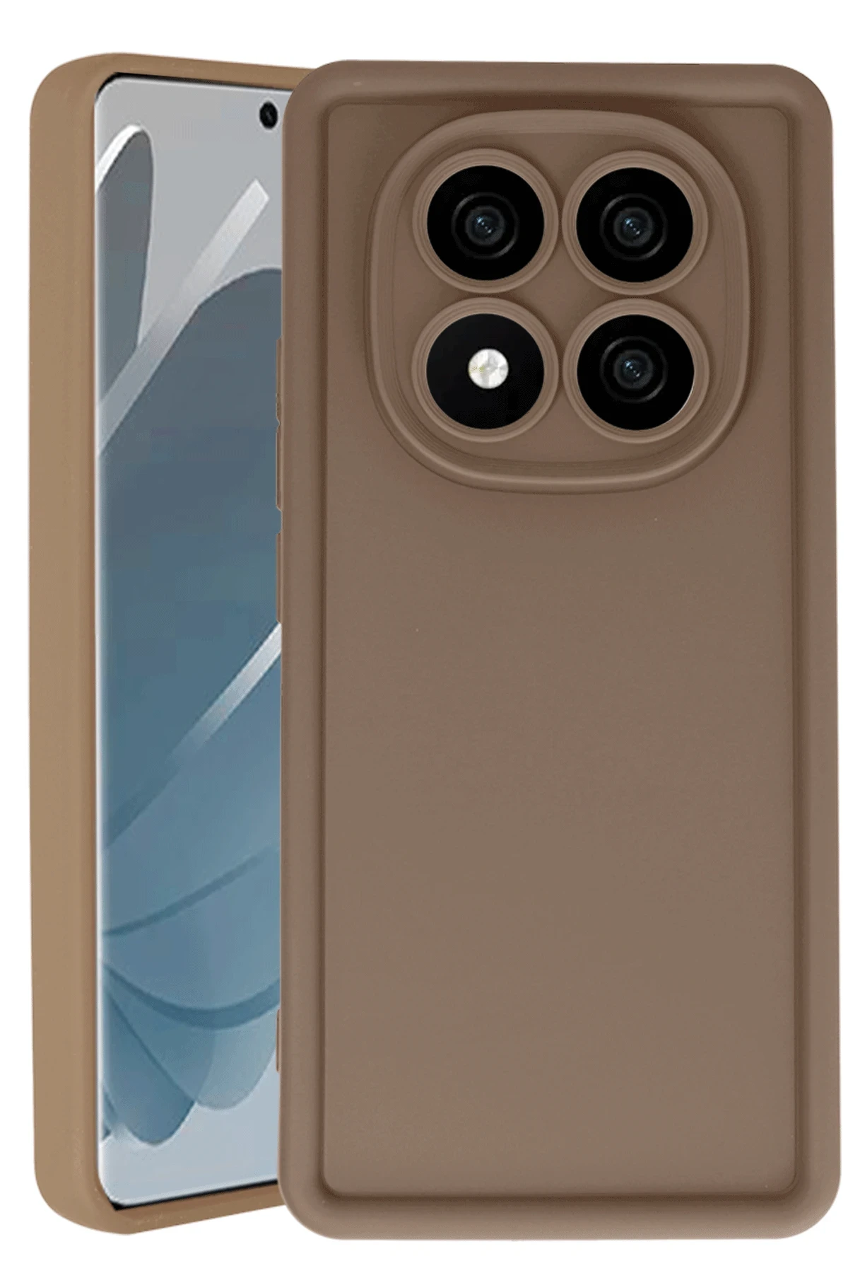 Newface Xiaomi Redmi Note 14 Pro 5G Kılıf Viera Silikon - Kahverengi