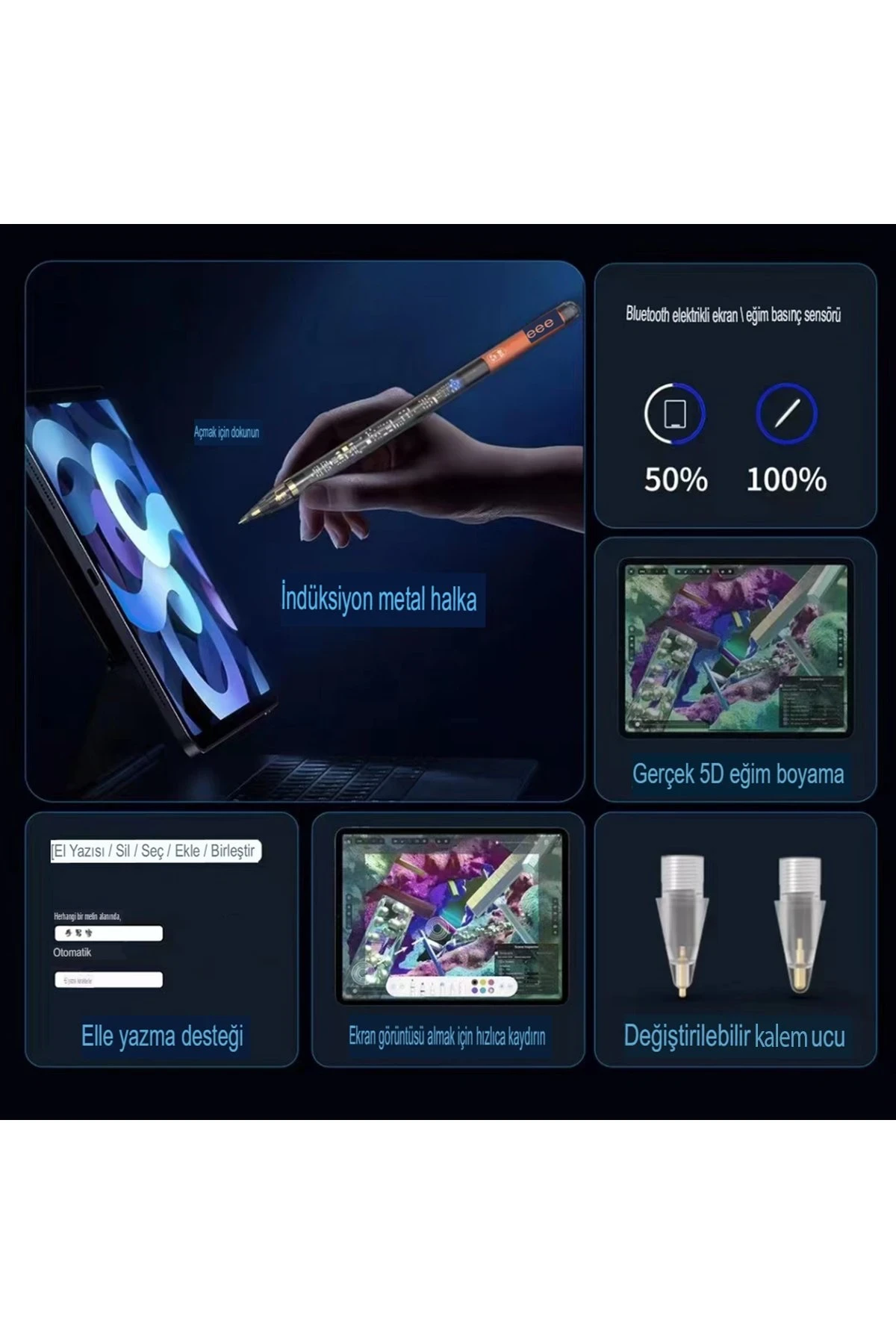Newface SW10 Pro iPad Uyumlu Dokunmatik Stylus Kalem — görsel 2