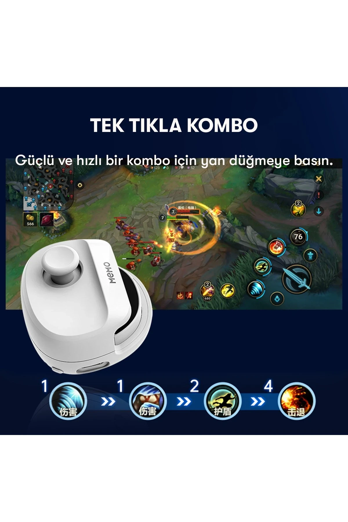 Newface Memo MB01 Oyun Tuşu - Siyah