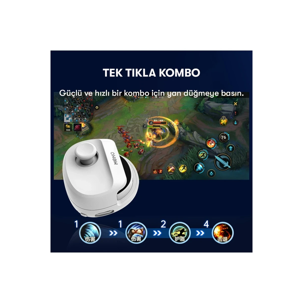 Newface Memo MB01 Oyun Tuşu - Siyah — görsel 10
