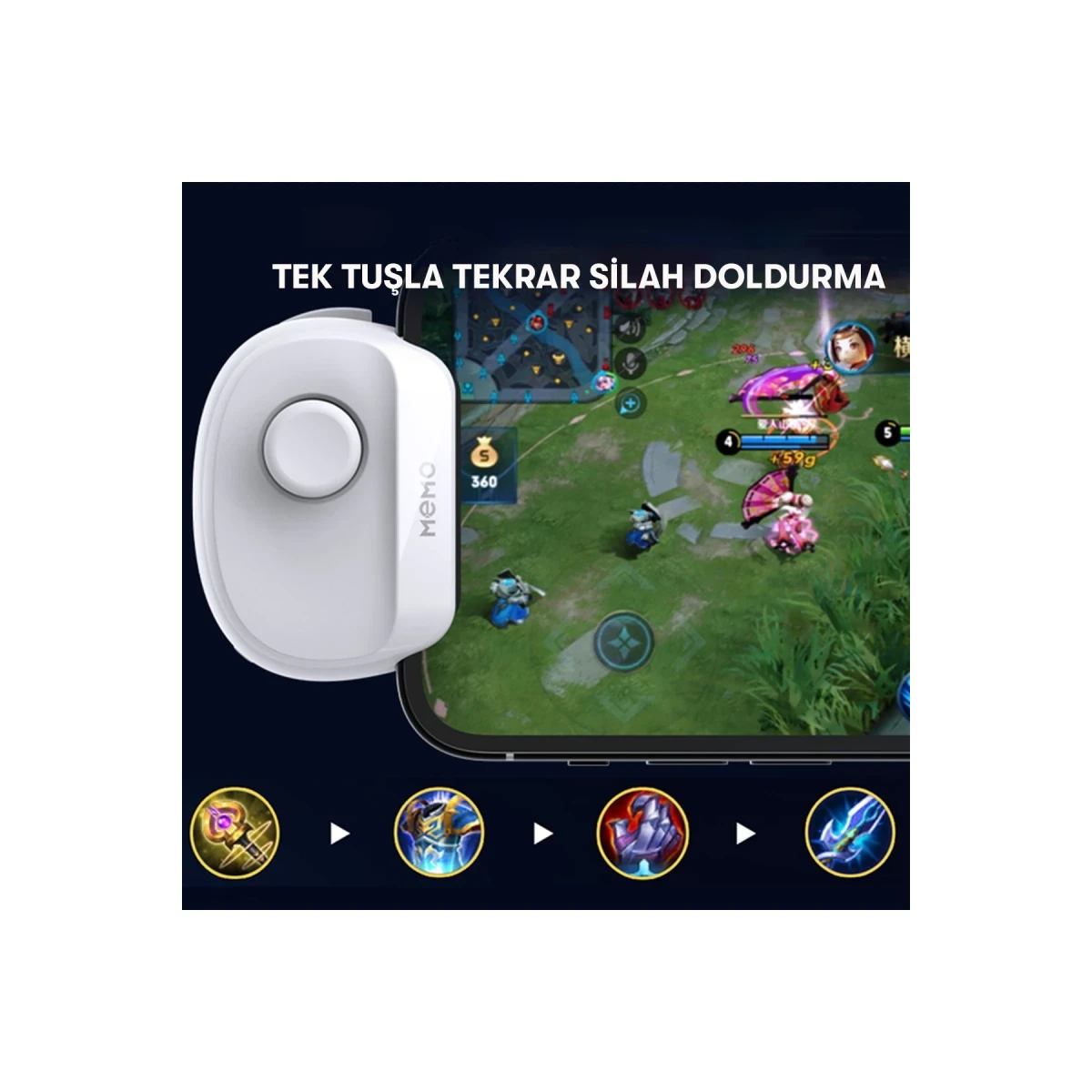 Newface Memo MB01 Oyun Tuşu - Siyah — görsel 11