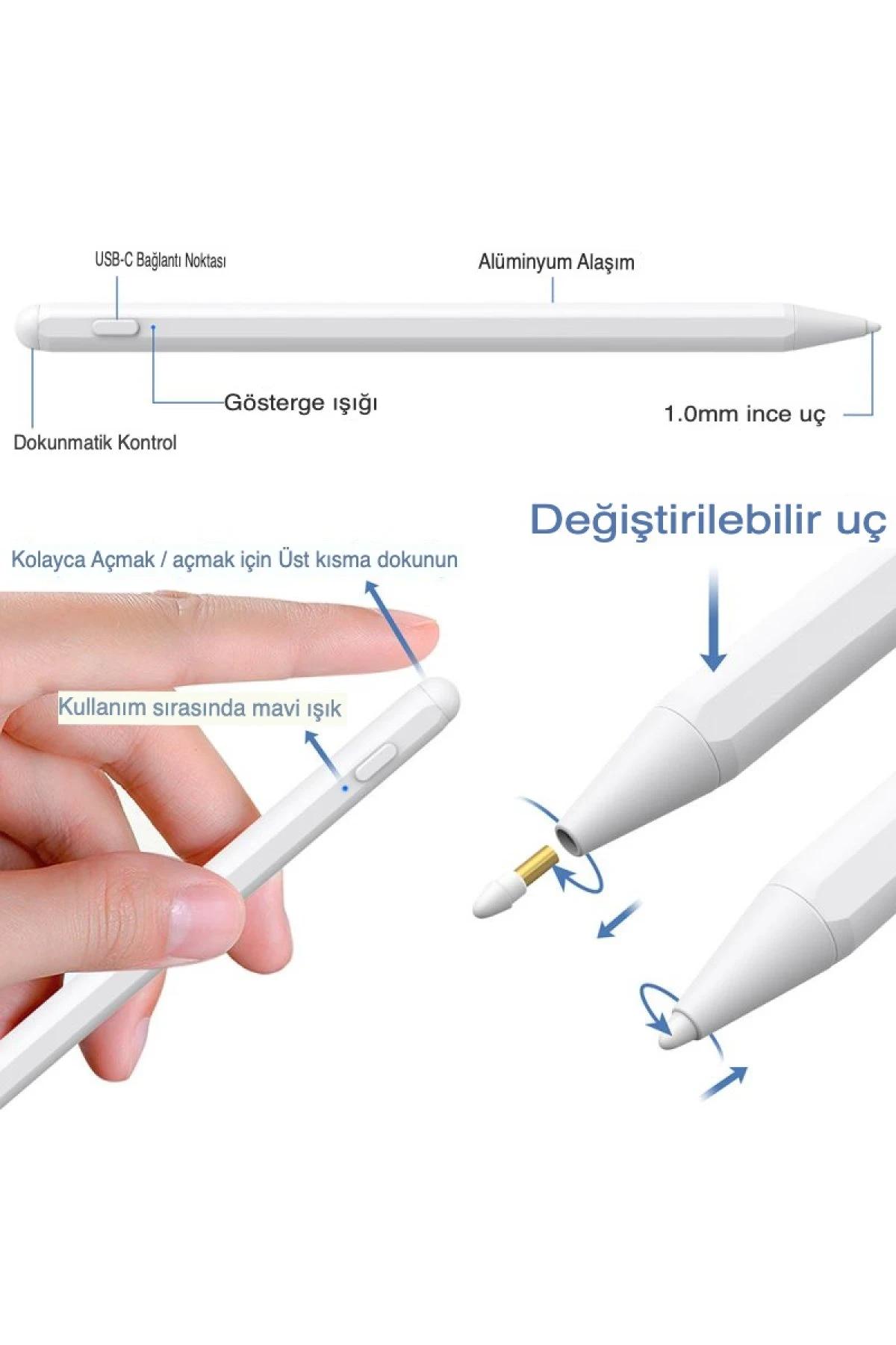 Newface Dokunmatik Stylus Kalem Pen 132 — görsel 5