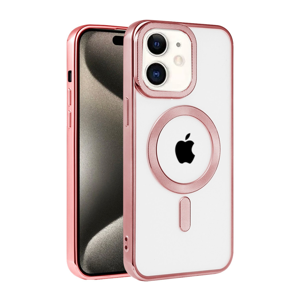 Newface Apple iPhone 11 Kılıf Kronos Magsafe Kapak - Rose Gold — görsel 3