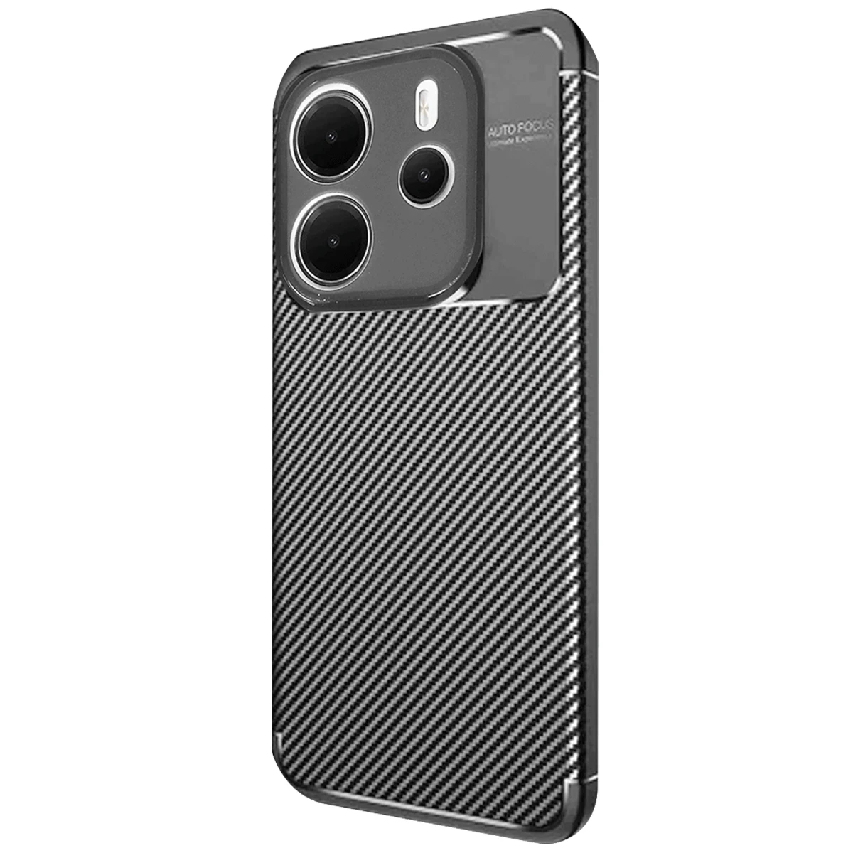 Newface Xiaomi Redmi Note 14 4G Kılıf Auto Focus Karbon Kapak - Siyah — görsel 6