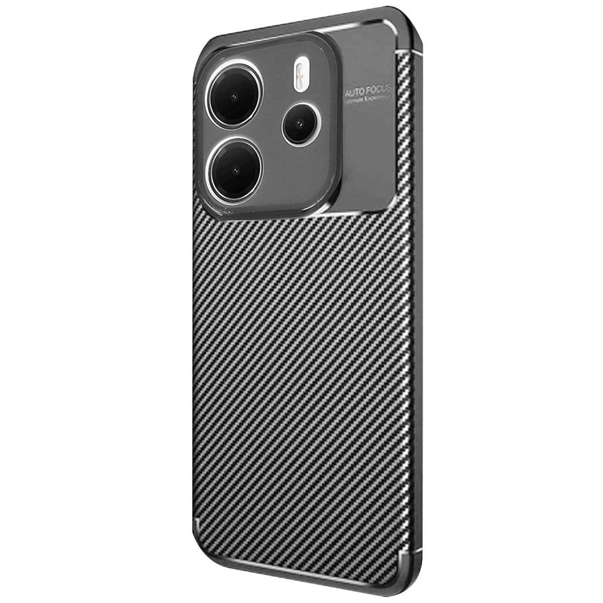 Newface Xiaomi Redmi Note 14 4G Kılıf Auto Focus Karbon Kapak - Siyah — görsel 9