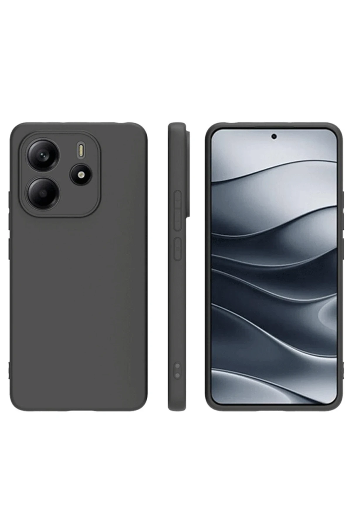 Newface Xiaomi Redmi Note 14 4G Kılıf First Silikon - Siyah — görsel 2