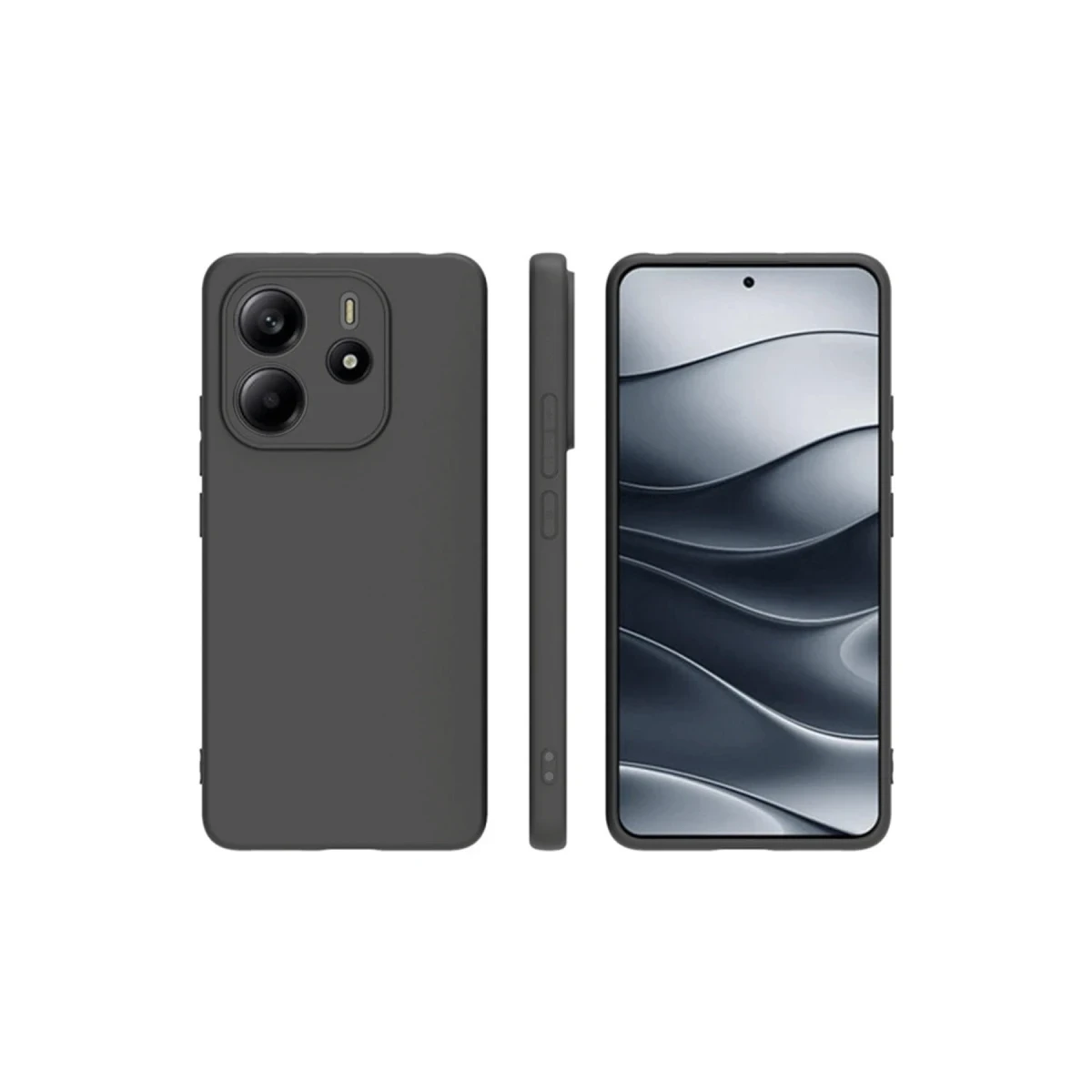 Newface Xiaomi Redmi Note 14 4G Kılıf First Silikon - Siyah — görsel 5