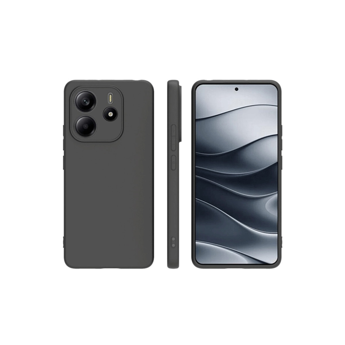 Newface Xiaomi Redmi Note 14 4G Kılıf First Silikon - Siyah — görsel 8